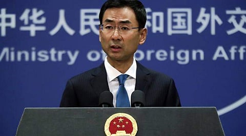 Chinese Foreign Ministry spokesman Geng Shuang (Photo | AP)