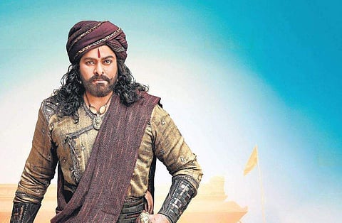 Chiranjeevi, who plays freedom fighter Uyyalawada Narasimha Reddy in 'Sye Raa Narasimha Reddy'