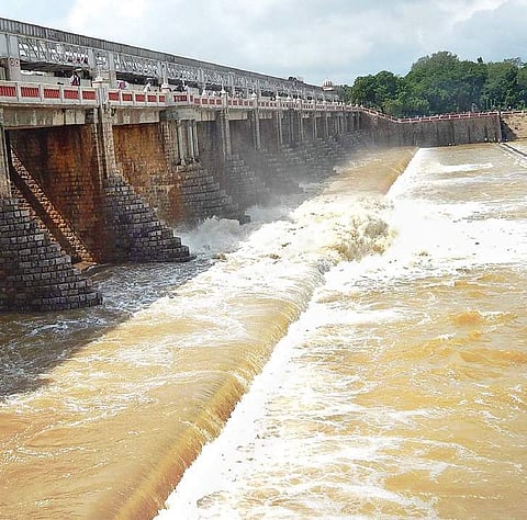 Krishna river being released into Chennai ( File Photo | EPS)