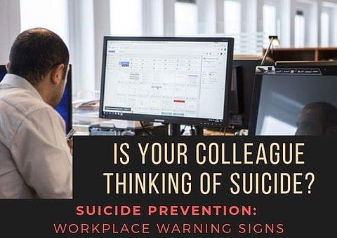 People who are thinking of suicide often exhibit warning signs. Read on to find out how you can identify potentially suicidal behaviour in a colleague and offer the best support to them.