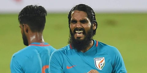 Star Indian defender Sandesh Jhingan (Photo | PTI)