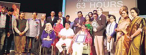 Telugu musician breaks Guinness record for using all 72 melakarta ragas