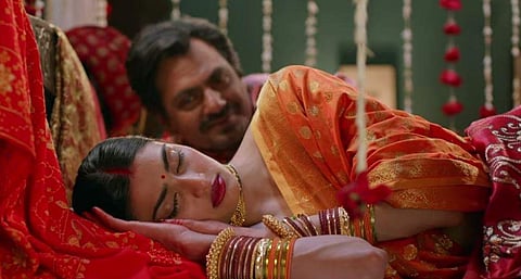 Athiya Shetty and Nawazuddin Siddiqui in 'Motichoor Chaknachoor'.