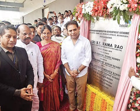 Minister KT Rama Rao Inaugurates the State’s first ever integrated logistics park at Mangalpally in Ibrahimpatnam mandal on Friday