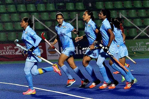 PTI file image of Indian women hockey team