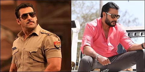 L-R: Salman Khan in Dabangg 3 and Darshan in Odeya.