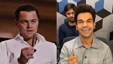 L-R: Actors  Rajkummar Rao and Leonardo DiCaprio.
