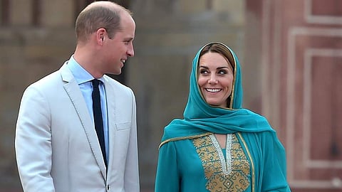Britain's Prince William, Duke of Cambridge and his wife Britain's Catherine, Duchess of Cambridge 