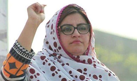 Gulalai Ismail, a Pakistani women's rights activist on the run (Photo | Twitter/@Gulalai_Ismail)