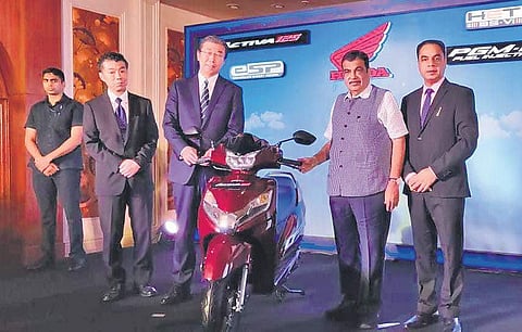 Honda Motorcycle and Scooter India’s Activa 125 BS-VI launch in September attended by Union Minister for Transport Nitin Gadkari was just one of several such launches made by Indian automakers over the past few months. (Photo | EPS)