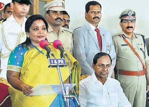 Dr. Tamilisai Soundararajan took oath as 2nd Governor of Telangana (File Photo |EPS)