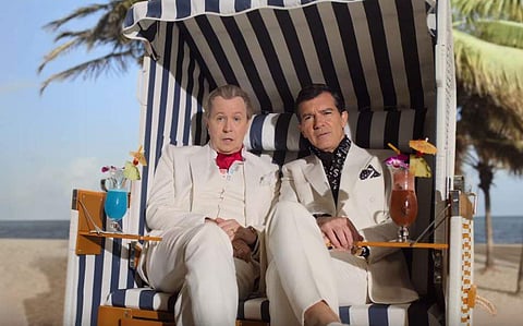 Gary Oldman and Antonio Banderas in 'The Laundromat'. (Trailer screengrab)