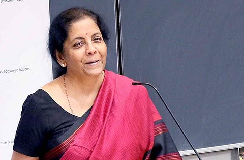 Finance Minister Nirmala Sitharaman (Photo| Twitter/ @APanagariya)