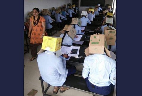 The Bhagat Pre-University College in Haveri conducted mid-term examinations for its 34 second year PU students.