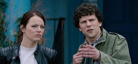 Jesse Eisenberg and Emma Stone in 'Zombieland: Double Tap'. (Screengrab)