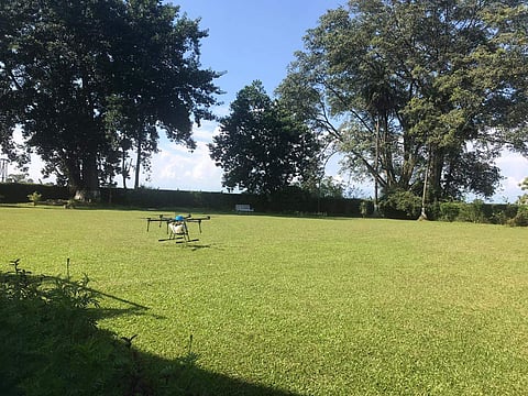 The drones that will be used for spraying fertilizers.