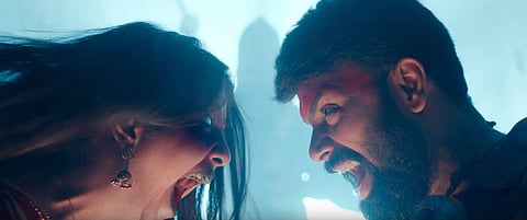 Avika Gor and Ashwin Babu in 'Raju Garu Gadhi 3'. (Screengrab)