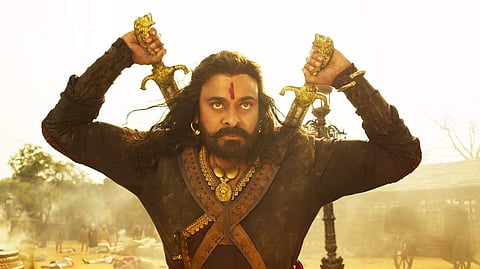 A still from Chiranjeevi-starrer 'Sye Raa Narasimha Reddy'. (Photo | YouTube Screengrab)