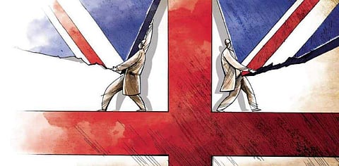 What is surprising is that the UK and the US are simultaneously in major constitutional crises. ( File Photo )