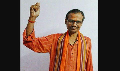 Slain Hindu Samaj Party chief Kamlesh Tiwari. (Photo | PTI)