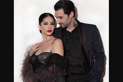 Actress Sunny Leone with husband Daniel Weber. (Photo | Instagram)