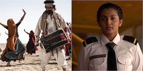 L-R: Stills from Hellaro and Uyare.