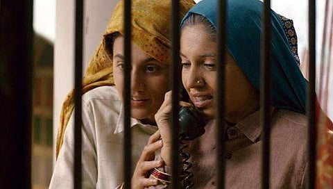 Taapsee Pannu and Bhumi Pednekar in Saand Ki Aankh.