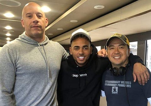 Vin Diesel with Puerto Rican artist Ozuna