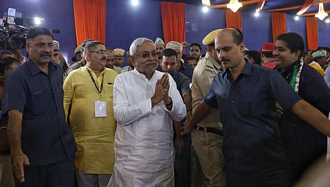 Bihar CM Nitish Kumar in Delhi. (Photo| Arun Kumar/ EPS)