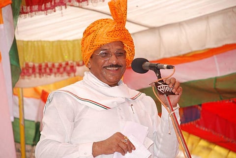Former Union minister and Congress' Lok Sabha candidate from Ratlam in Madhya Pradesh, Kantilal Bhuria.