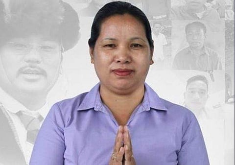 Independent candidate Chakat Aboh (Photo| Twitter/ @ChownaMeinBJP)