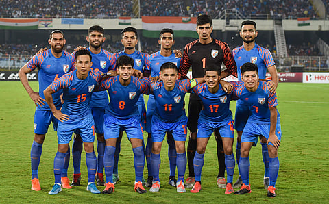 Indian football team. (Photo | PTI)