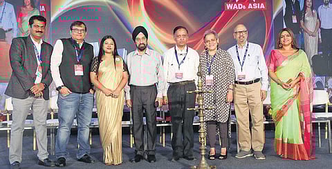 Inauguration ceremony of WADE Asia with Vertica Dvivedi, Founder of WADE, and artist Brinda Miller