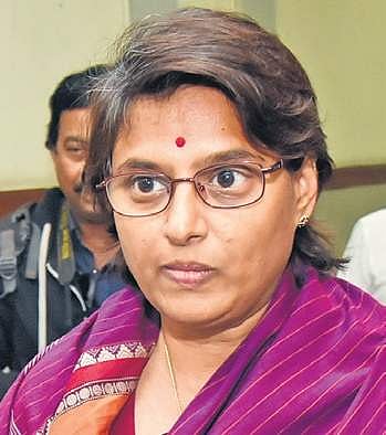 N Padmavathi Reddy, Congress' candiade for Huzurnagar Assembly bypoll(File Photo |EPS)