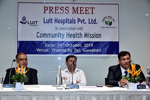 Luit Hospitals at a press meet in Guwahati on Friday (Photo | Express)