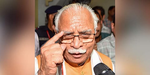 Haryana CM Manohar Lal Khattar (Photo | PTI)