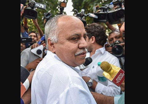 Haryana Independent MLA Randhir Golan arrives to meet BJP Working President JP Nadda at his residence in New Delhi. (Photo | PTI)