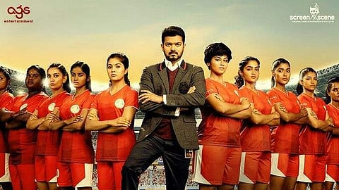 The poster of Vijay's 'Bigil'.