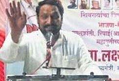 Laxman Savadi spearheaded the BJP campaign in the border districts  of Sangli and Kohlapur, in Maharashtra I EXPRESS