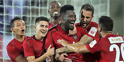 The Highlanders made their advantage count through Gyan who popped up with a header six minutes from the final whistle. (Photo | ISL)