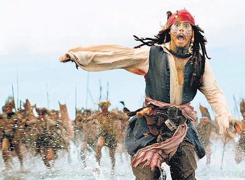 A still from  'Pirates of the Caribbean'.
