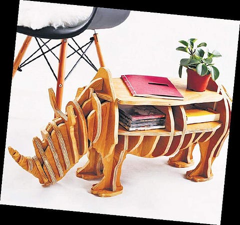 Animal decor themes are quite the rage now, especially bookends like this two-part puppy.