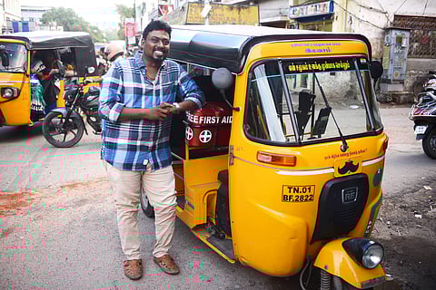 D Arul Raj founded the trust in 2017 and has rescued more than 320 homeless people till date. (Photo | Debadatta Mallick, EPS)