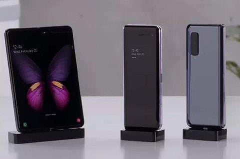 Samsung's latest Galaxy fold mobile. (Photo | Official website)