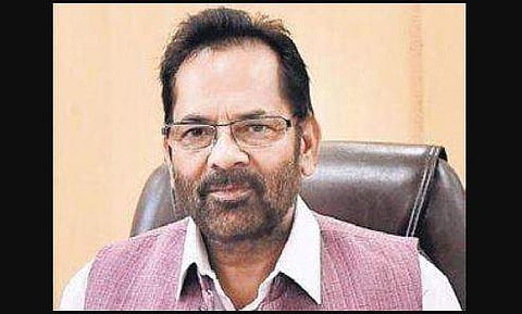 Union Minority Affairs Minister Mukhtar Abbas Naqvi