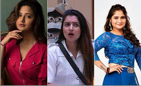 Bigg Boss 13 contesants Rashami Desai, Shefali Bagga and Aarti Singh. (Photos | Twitter)