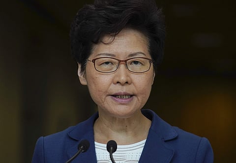 Hong Kong leader Carrie Lam. (Photo| AP)