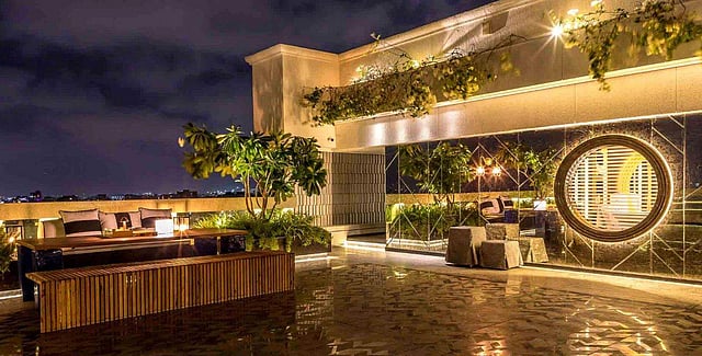 Gauri Khan's trademark understated luxury chic is reflected in this visual of Karan Johar's roof top area. (Photo | Gauri Khan's website)