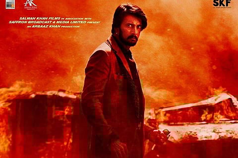 Kichcha Sudeep in a still from 'Dabangg 3'.