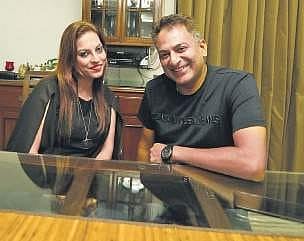 Preety Bhalla with husband Deepu Paul